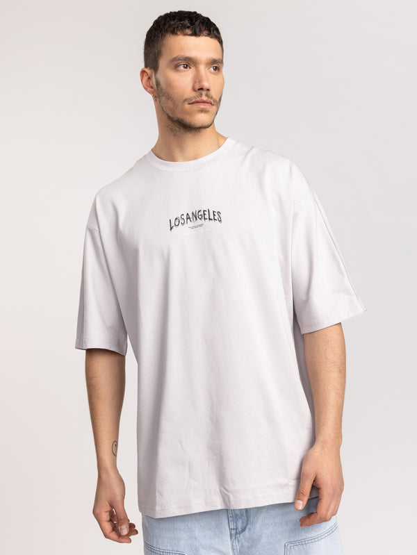 T-SHIRT OVER SIZE Light Gray / XXS