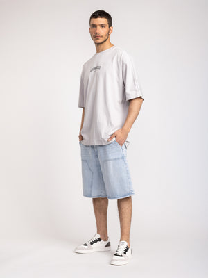 T-SHIRT OVER SIZE Light Gray / XXS