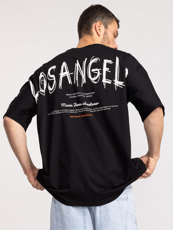 T-SHIRT OVER SIZE Black / XXS