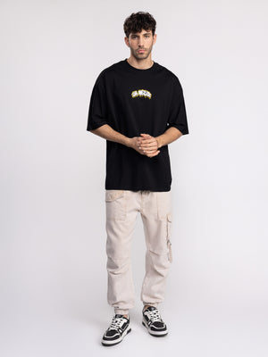 T-SHIRT OVER SIZE Black / XXS