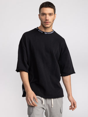 T-SHIRT OVER SIZE Black / XXS