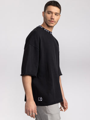 T-SHIRT OVER SIZE Black / XXS