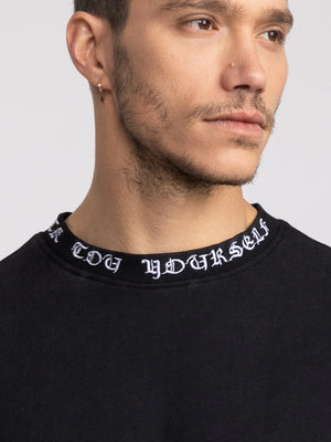 T-SHIRT OVER SIZE Black / XXS