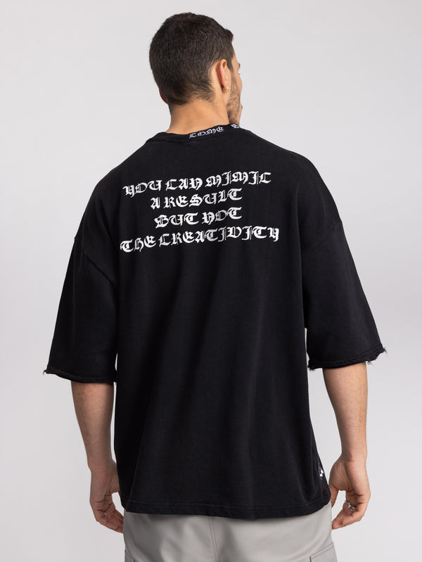T-SHIRT OVER SIZE Black / XXS