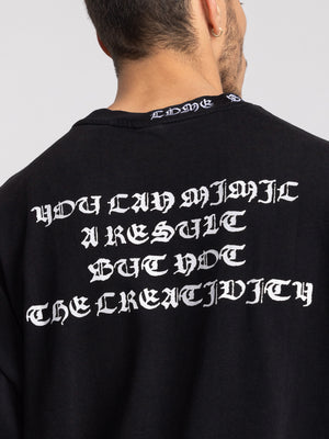 T-SHIRT OVER SIZE Black / XXS