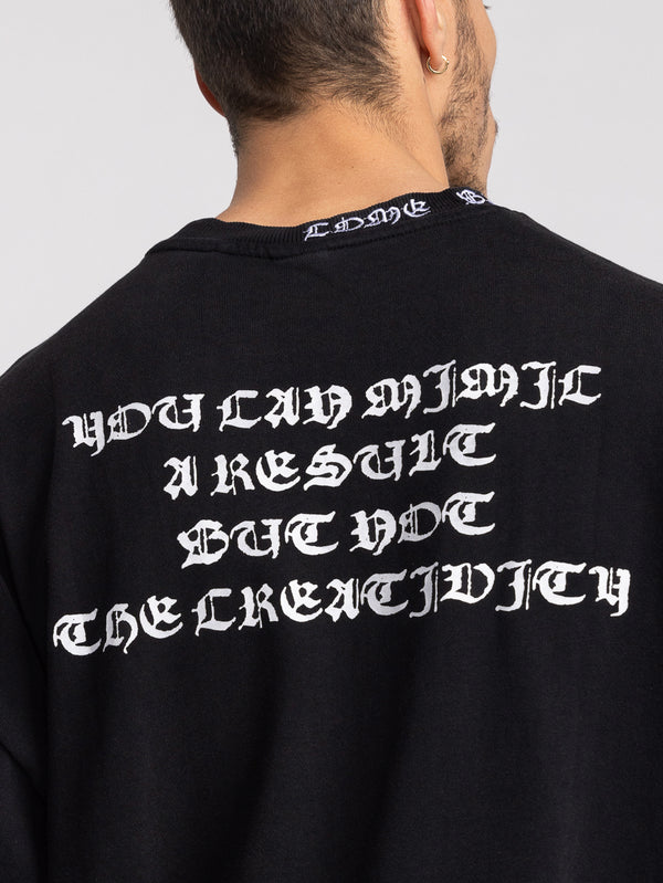 T-SHIRT OVER SIZE Black / XXS