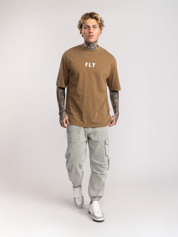T-SHIRT OVER SIZE Brown / XXS
