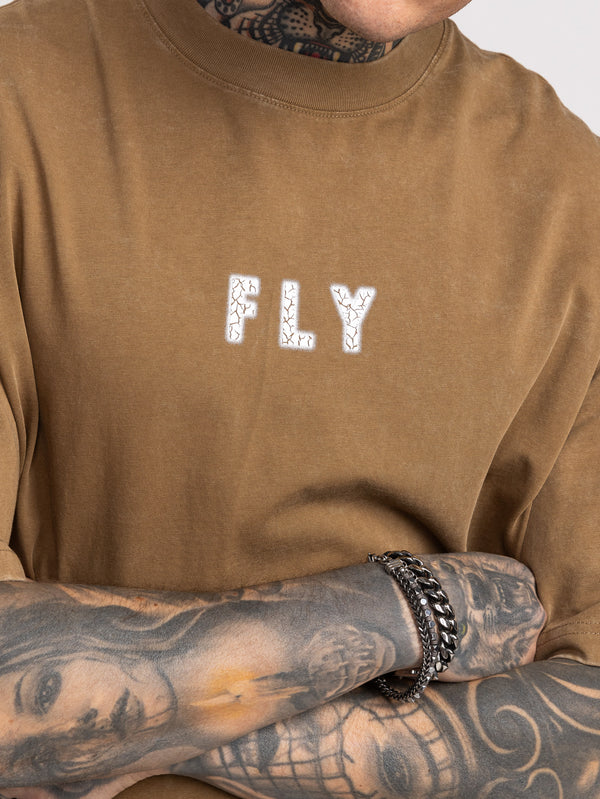 T-SHIRT OVER SIZE Brown / XXS