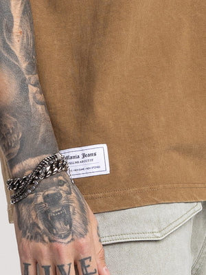 T-SHIRT OVER SIZE Brown / XXS