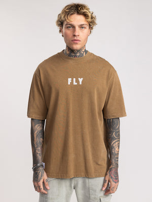 T-SHIRT OVER SIZE Brown / XXS