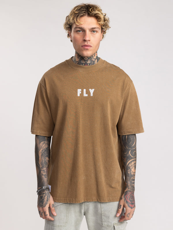 T-SHIRT OVER SIZE Brown / XXS