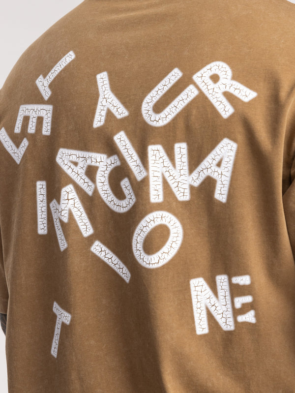 T-SHIRT OVER SIZE Brown / XXS