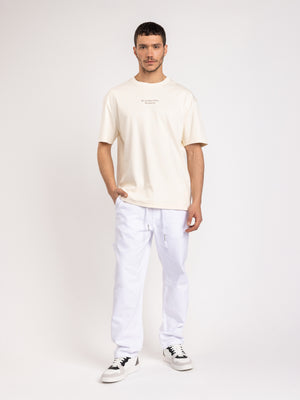 T-SHIRT OVER SIZE Cream / XXS