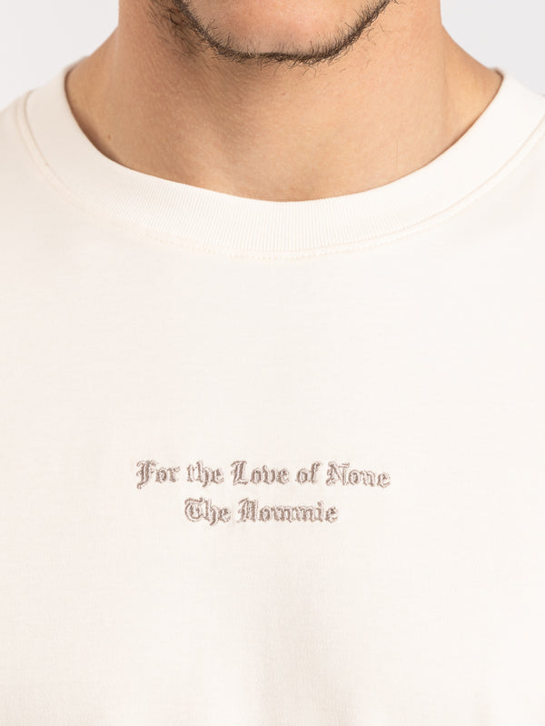 T-SHIRT OVER SIZE Cream / XXS