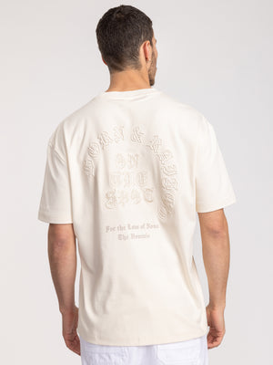 T-SHIRT OVER SIZE Cream / XXS