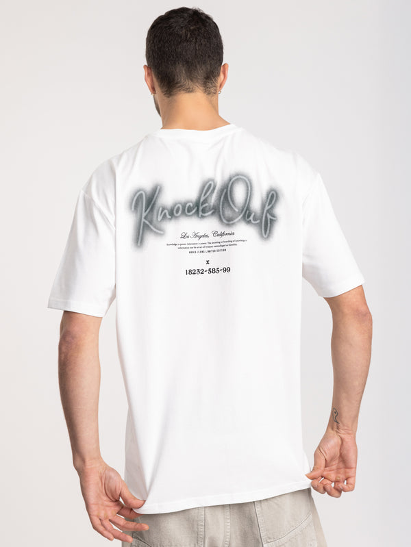 T-SHIRT OVER SIZE Cream / XXS