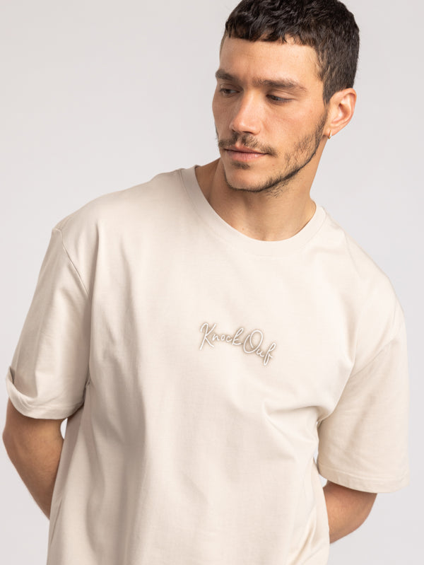 T-SHIRT OVER SIZE Stone / XXS