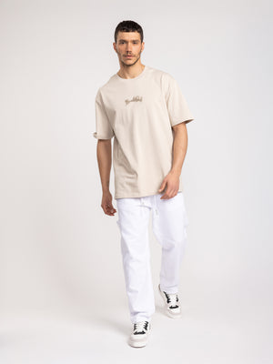 T-SHIRT OVER SIZE Stone / XXS