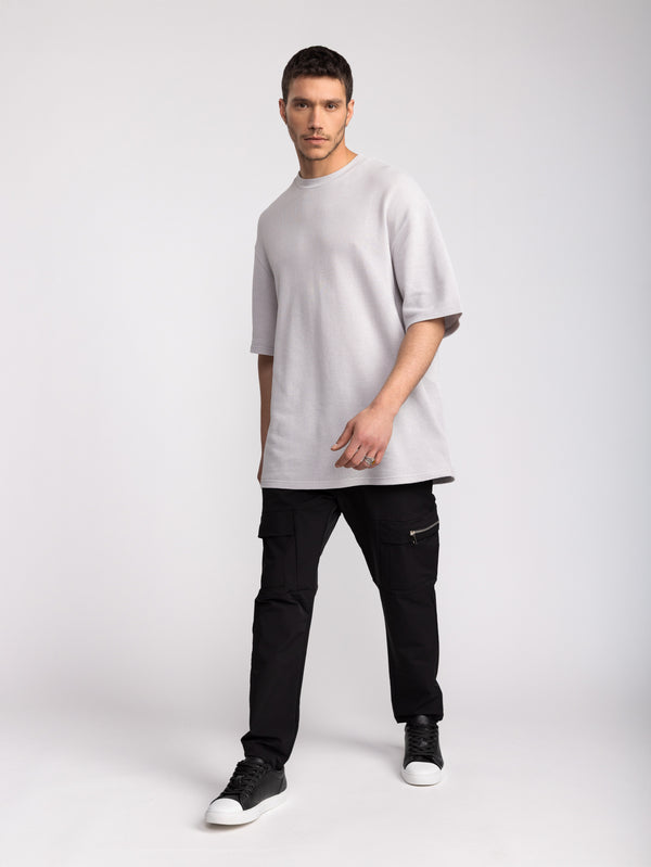 FASHION BASIC T-SHIRTS Light Gray / XXS