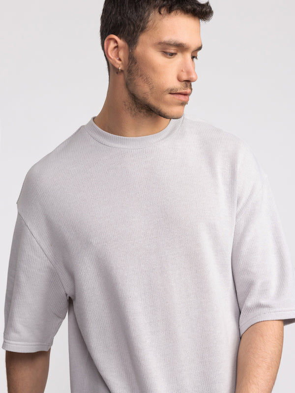 FASHION BASIC T-SHIRTS Light Gray / XXS