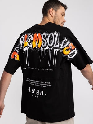 T-SHIRT OVER SIZE Black / XXS