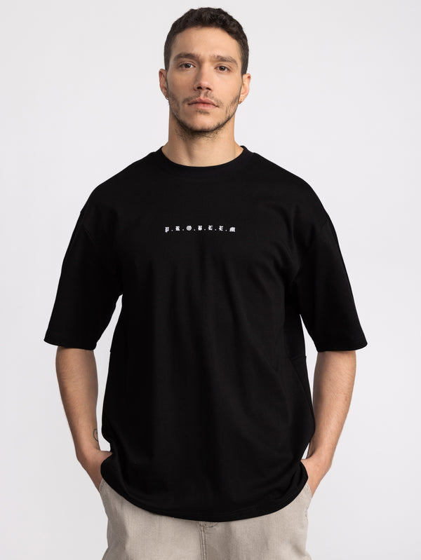 T-SHIRT OVER SIZE Black / XXS