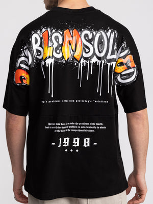 T-SHIRT OVER SIZE Black / XXS