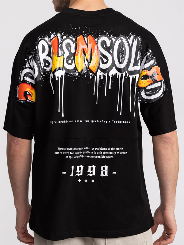 T-SHIRT OVER SIZE Black / XXS
