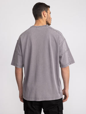 T-SHIRT OVER SIZE Gray / XXS