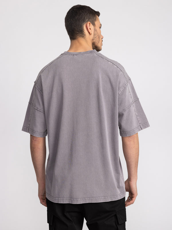 T-SHIRT OVER SIZE Gray / XXS