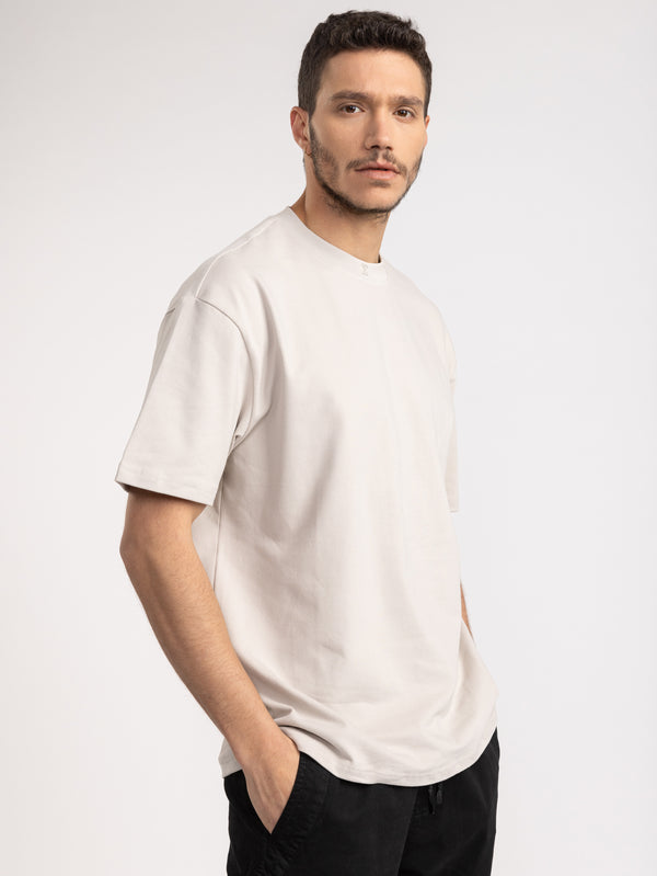 FASHION BASIC T-SHIRTS Light Gray / XXS