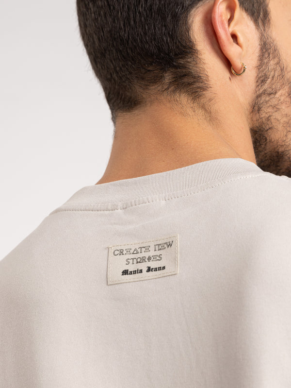 FASHION BASIC T-SHIRTS Light Gray / XXS