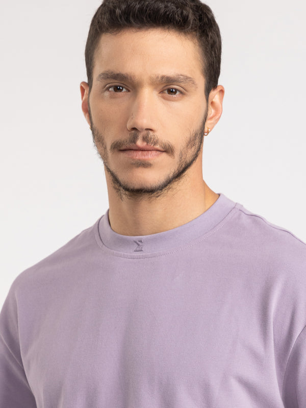 FASHION BASIC T-SHIRTS Light Smoky Purple / XXS