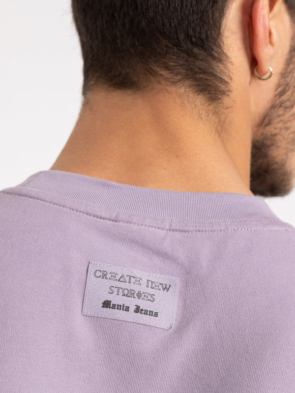 FASHION BASIC T-SHIRTS Light Smoky Purple / XXS