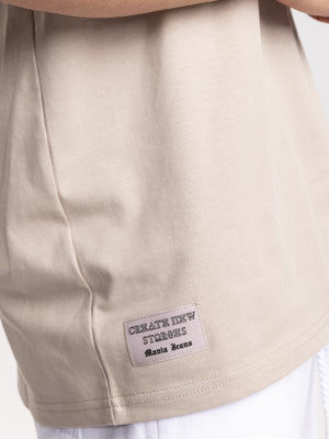 FASHION BASIC T-SHIRTS Stone / XXS