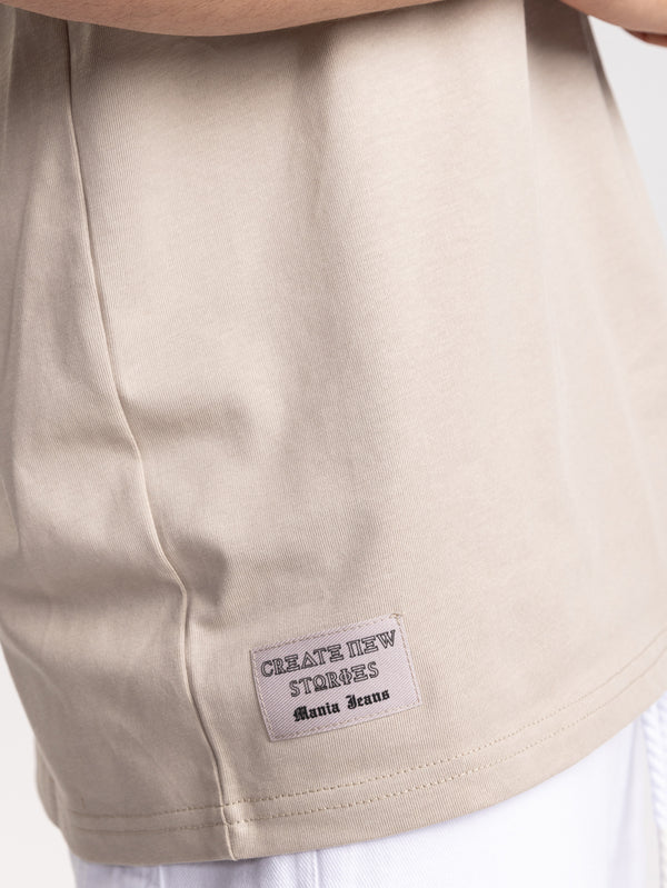 FASHION BASIC T-SHIRTS Stone / XXS