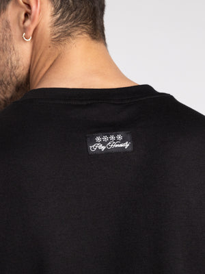 T-SHIRT OVER SIZE Black / XXS