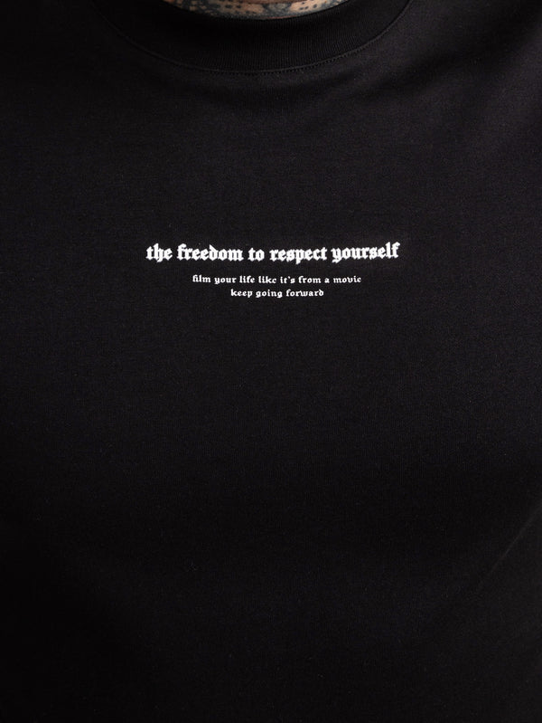 T-SHIRT OVER SIZE Black / XXS