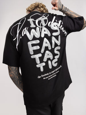 T-SHIRT OVER SIZE Black / XXS