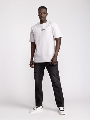 T-SHIRT OVER SIZE Light Gray / XXS