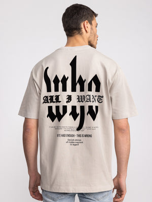 T-SHIRT OVER SIZE Stone / XXS