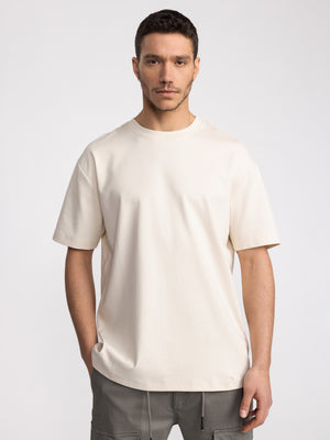 T-SHIRT OVER SIZE Cream / XXS
