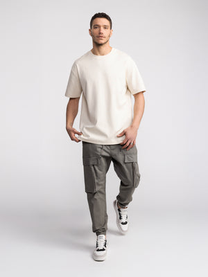 T-SHIRT OVER SIZE Cream / XXS