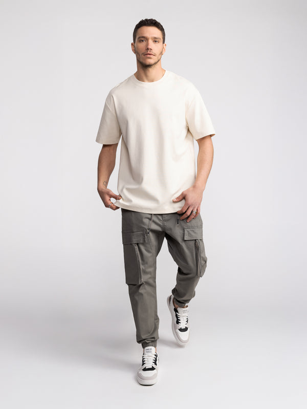 T-SHIRT OVER SIZE Cream / XXS