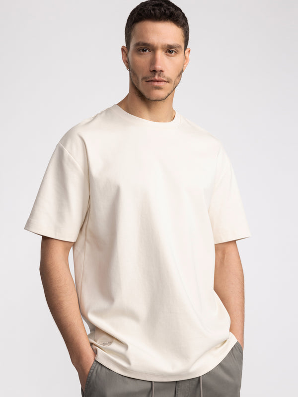 T-SHIRT OVER SIZE Cream / XXS