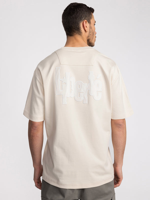 T-SHIRT OVER SIZE Cream / XXS