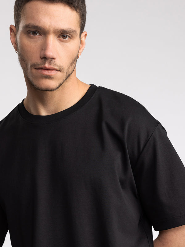 T-SHIRT OVER SIZE Black / XXS