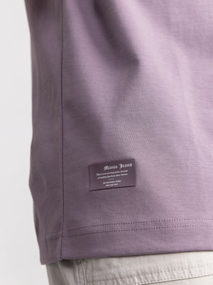T-SHIRT OVER SIZE Light Smoky Purple / XXS