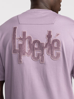 T-SHIRT OVER SIZE Light Smoky Purple / XXS