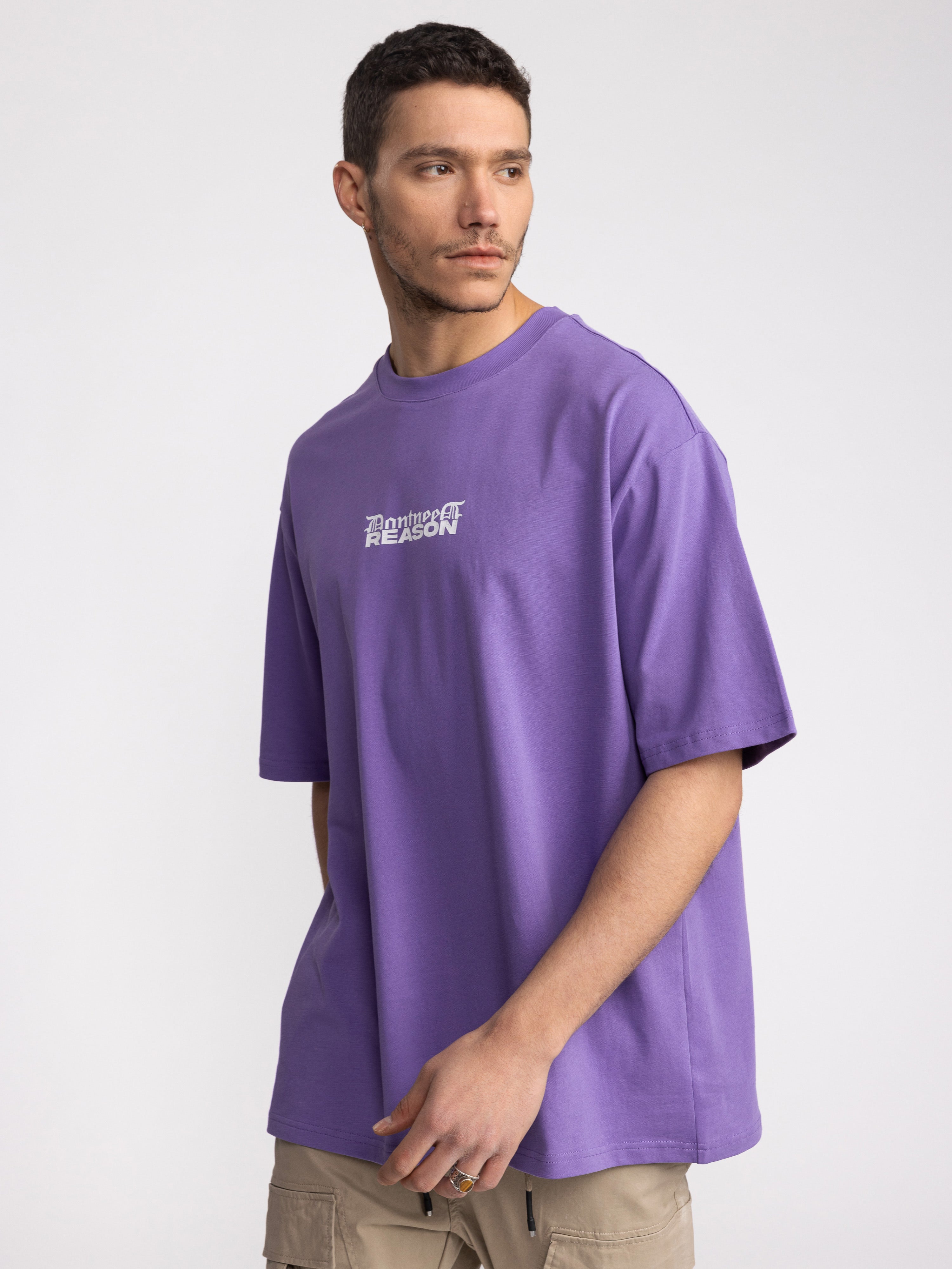トップス s.f.c super big flat tee purple xxl T-SHIRT OVER SIZE